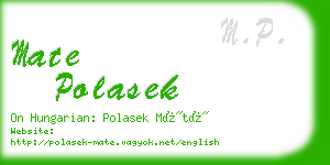 mate polasek business card